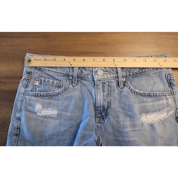 AG Adriano Goldschmied “Bonnie” Relaxed Distressed Denim Shorts Size 26 EUC - Picture 7 of 9
